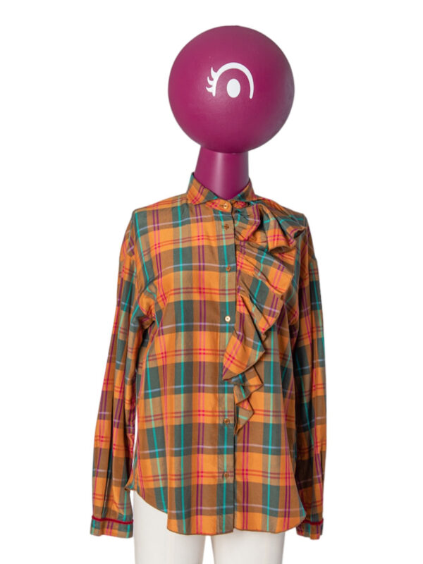 Camicia check caramel