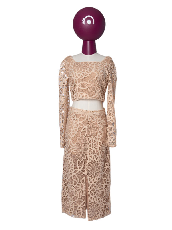 Completo gonna e top in macramè